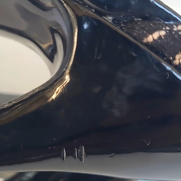 Steve Madden Hadleyy Jeweled Lace Peep Toe Platform Pumps - Picture 9 of 14